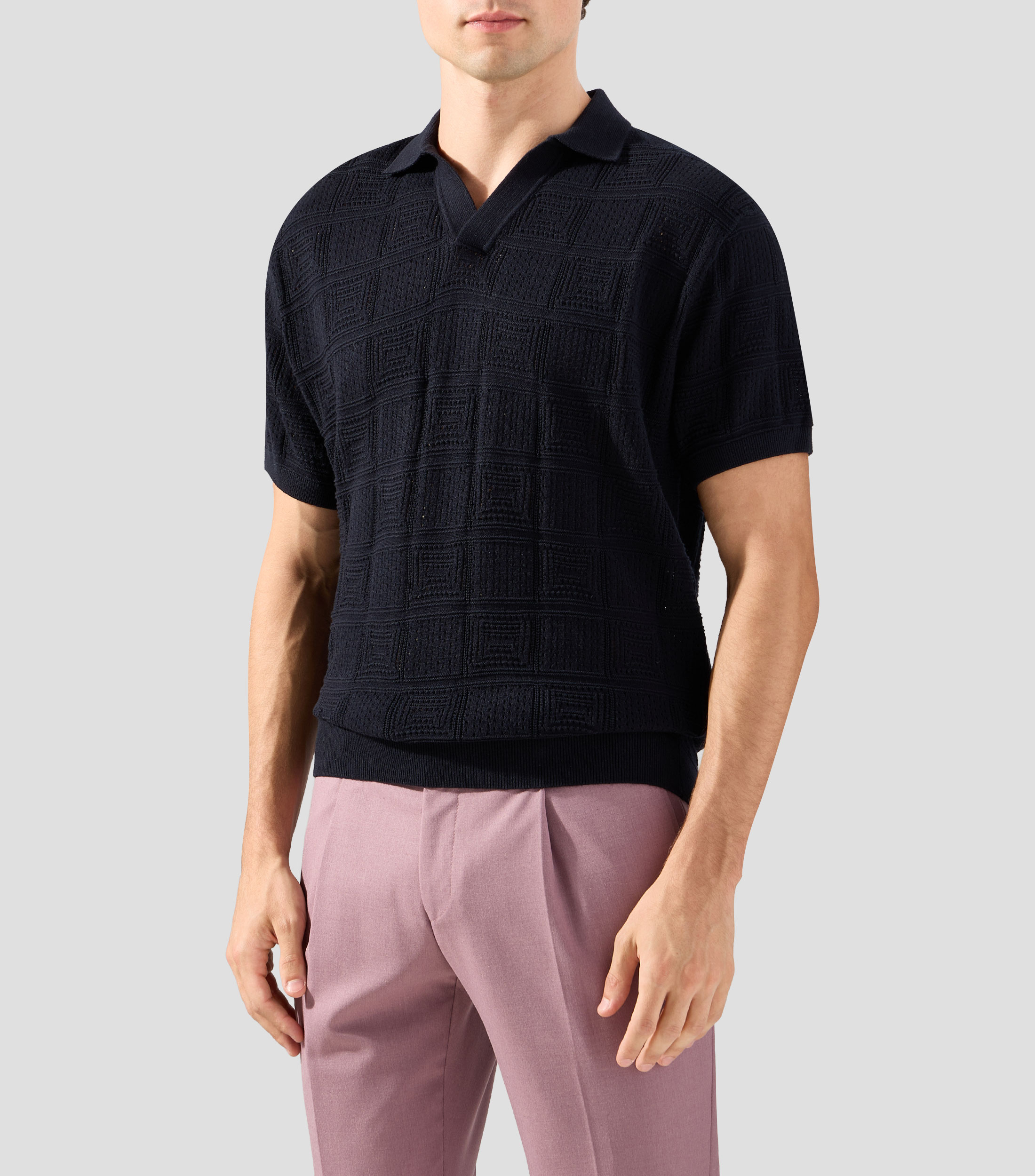 Playera tipo polo manga corta fantasía Hombre